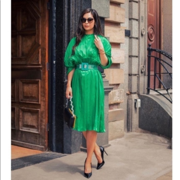 Zara Dresses & Skirts - ZARA Studio Pleated midi dress M 711/RQ